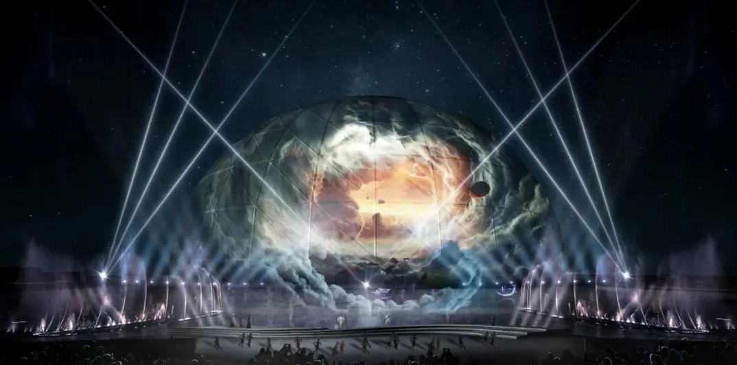 金茂青岛伊甸园湖秀体验项目施工顺利进展中！