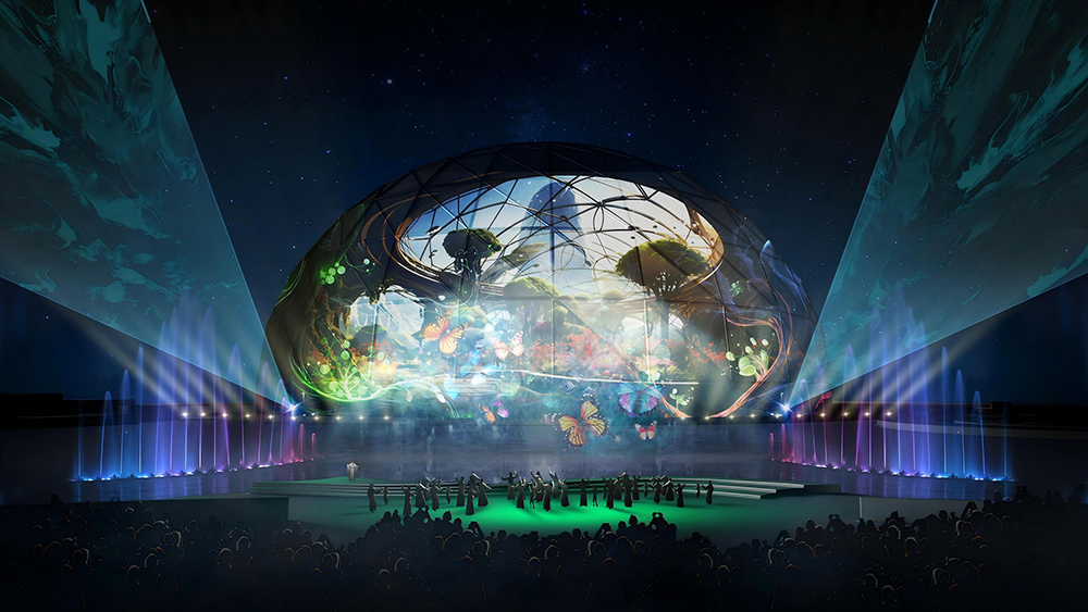 金茂青岛伊甸园—夜·湖秀